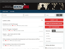 Tablet Screenshot of northernminerjobs.com